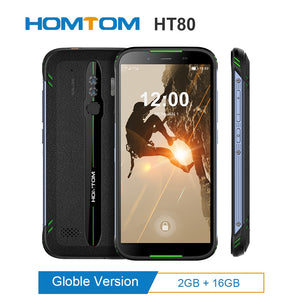 HOMTOM HT80 IP68 Waterproof Smartphone 4G LTE Android 10.0 5.5" MT6737 NFC function Wireless fast charge SOS Mobile phone new