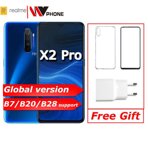 realme X2 pro X 2 global version Moblie Phone Snapdragon 855 plus 64MP Quad Camera NFC OPPO Cellphone VOOC 50W super Charger